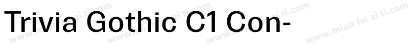 Trivia Gothic C1 Con字体转换